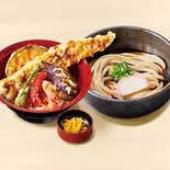 【満腹久セット】ぶっかけうどん・穴子天丼（久兵衛屋 みずほ台店）