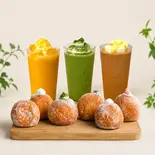 フラッペ＆ドーナツセット（UNI DONUTS 荏原町）