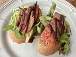 大豆ミートハンバーガーベネディクト Soy Meat Hamburger Benedict(BONDI CAFE)