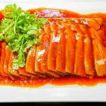 薄切りラム肉の炒め煮(八羊肉条)（東京穆斯林飯店 ムスリム飯店）