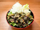炭火焼!もも塩焼丼!(豪快炙りもも焼き 嵐坊)