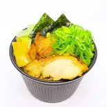 並盛り 鶏めし 九条ネギ塩だれ 鶏そばスープ付（鶏そば かぐら屋 上野御徒町店）