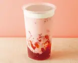 ストロベリーゼリー＆ストロベリーミルク（ミルク＆ゼリー『ミルゼリッチ』 博多筑紫口2号店）