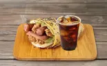 【インド風】チキン煎餅 & Ice Coffee(M)(林氏煎餅【二号店】)