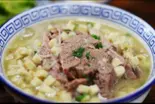 羊肉とパン入スープ（張小記 西安味道）
