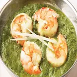 サグプラウンカレー Saag Prawn Curry(Indian Restaurant New Prasidha)