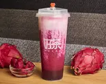 【満杯ドラゴンフルーツティー 】【700ml】满杯火龙果茶/Full Cup Dragonfruit Tea（⛩️好茶❤️戸越銀座店【国産食材使用タピオカ専門店】毎週火曜日好茶の日:セットメニュー1200円提供【チキン/麻辣タン/米線絶賛発売中】）