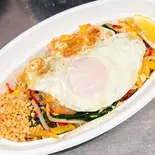 パット タイ(海老)+目玉焼きผัดไทยกุ้ง+ไข่ดาว(PINTO)