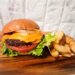 チーズバーガーセット(ドリンク付き)（MR.）