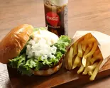 F-1155】テリヤキバーガーセットTeriyaki burger Set（ハンバーグ＆バーガー TERU 博多駅前通り店）