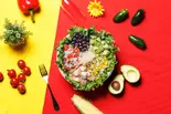 【美肌効果】サマー・アボカドメキシカンサラダボウル【Beautiful Skin】Summer Avocado Mexican Salad Bowl（チョップドサラダ専門店 フィットグリーン 新宿 Chopped Salad FitGreen Shinjuku）
