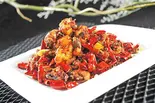 鶏肉の四川風炒め（中華料理 梦園）
