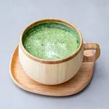 ホット抹茶ラテ(180ml) Hot Matcha Latte (180ml)（JUNOS CAFE 高円寺店）