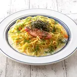 ⑧炙り明太子のクリームソース（ゆであげ生パスタ もちの木パスタ 三鷹店）