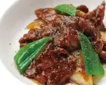 黒胡椒の牛肉炒め Stir-fried beef with black pepper(中華料理 酔笑酒場 渋谷店)