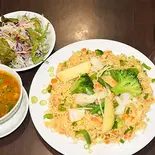 野菜ピラフセット VEGITABLE FICED RICE(BASMATIRICE) SET（インドネパールレストランサファル）