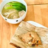 手作りチャーシュー入り 中華ちまき×エビワンタン（盛華）