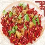 鶏肉の四川風カラ炒め 干煸鳮丁（台湾料理 金彩）