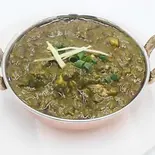 ほうれん草マトン・ナンセット(Sag Mutton・Nan SetNan Set)（インドレストラン＆バー ディヤ）