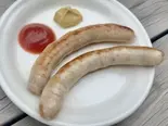 豚ソーセージ ケチャップ&ディジョンマスタード添え(BONDI CAFE)
