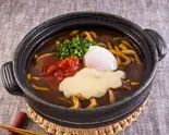 半熟卵のトマトチーズカレーうどん(札幌トマトカレーうどん 栄店)