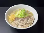 野菜たっぷり背脂中華そば(焼きあご中華そば おおなみ亀戸店)