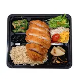 豚カツ玄米定食(無農薬玄米・白米が食べれる店 SUN)
