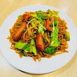 ネパール風ソーセージ焼きそば Sausage Chawmain（ガガンのカレー屋さん戸越支店）