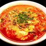 ユッケジャンラーメン(替え飯つき)（ホルモン焼 幸永×歌舞伎町の台所 かど平）