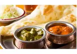 B 2カレーライスorナン サラダ付きセット 2Curry + Salad + Nan or Plain  Rice（本格カレースターケバブ ビリヤニ ハラル専門店）