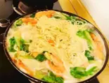 海鲜河面(海鮮煮込みラーメン)（中国料理 壺家大排档）