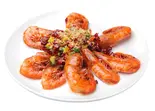 海老の唐辛子炒め8匹(香辣大虾)（中華料理美山飯店）