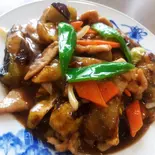 ナスと豚肉炒め(茄子炒肉片)（中華居酒屋 暉記）