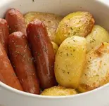 フライドポテト【M】&粗挽きソーセージ(5本) French Fries(Medium) & Coarse ground sausage(豚汁と米 Pork soup and rice 錦糸町店(実店舗:スプルナ))
