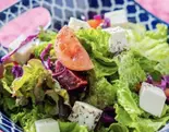 Seasonal salad with feta cheese 季節のサラダ (フェタチーズ入り)（Kebab Chefs）