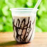 黒ごまバナナジュース（【自家製もっちりベーグル】ベーグルカフェZERO）