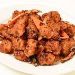 唐辛子の鶏肉炒め定食(辣子鸡定食)(台湾無骨香脆鶏柳)