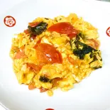 トマトと玉子炒め（梅江飯店）