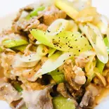 ラム肉とねぎの炒め(中華料理 大唐)