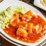 海老チリ Shrimp with Chili Sauce（餃子酒場 豊葉 千葉本店）