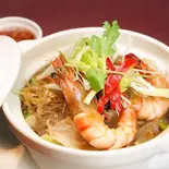 海老と春雨の香草蒸し กุ้งอบวุ้นเส้น(スマイルタイランド千歳烏山店)