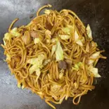 豚カレー焼きそば（お好み焼きフジ）