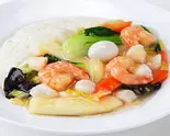 海鮮あんかけ飯(塩味)Seafood ankake rice (salty)（上海イーエックス 葛西店）