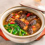 羊肚菌鸡汤,モリーユ茸と鶏肉のスープ,Morel Mushroom and Chicken Soup（麻布十川）