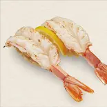 赤えび炙り塩レモン（回転寿司みさき イセザキモール店）