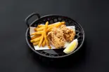 若鶏のから揚げ&フライドポテト(廻転鮨 銀座おのでら本店)
