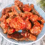 紅糟炸鰻魚 (ウナギの酒粕漬け天ぷら)（中国料理 壺家大排档）