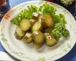 きゅうりのロシア漬け 「アグレツ」（ろしあ亭 大きなロールキャベツ 元祖白いビーフストロガノフの店）