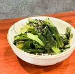 青菜の胡麻和えgreen vegetables with sesame sauce（魚と燻製の店 さんばんや）