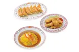 【デラックス】天津飯セット(天津飯・餃子・鶏の唐揚)（餃子の王将 ブランチ博多店）